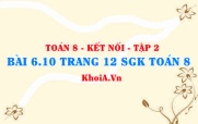 Bài 6.10 trang 12 Toán 8 Kết nối tri thức Tập 2